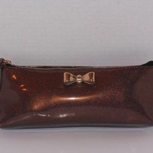 NUCOLLECTIONS CLUTCH WRISTLET BRONZE POWER CHARGER